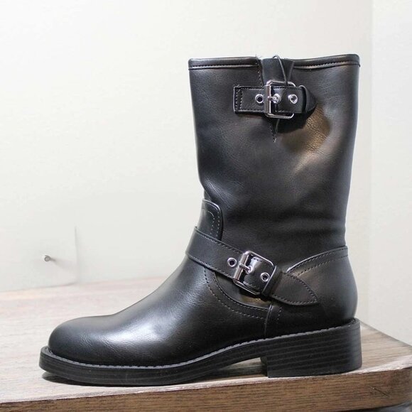 Dolce Vita Ladies' Size 7, Moto Style Boots, Black, New in Box - Picture 1 of 11